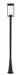 Outdoor Post Mounted Fixture Z-Lite 595PHBR-519P-BK Black Sheridan 1 Light Outdoor Post Mounted Fixture Z-Lite