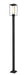Outdoor Post Mounted Fixture Z-Lite 595PHBS-536P-BK Black Sheridan 1 Light Outdoor Post Mounted Fixture Z-Lite