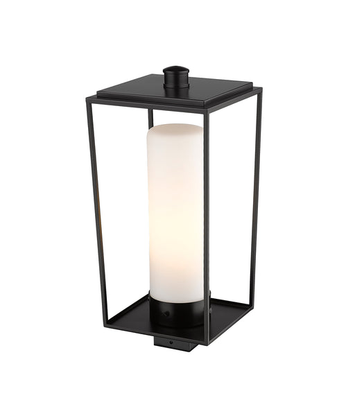 Outdoor Post Mount Fixture Z-Lite 595PHBS-BK Black Sheridan 1 Light Outdoor Post Mount Fixture Z-Lite