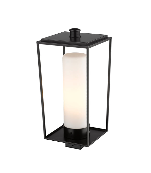 Outdoor Post Mount Fixture Z-Lite 595PHBS-BK Black Sheridan 1 Light Outdoor Post Mount Fixture Z-Lite