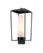 Outdoor Post Mount Fixture Z-Lite 595PHBS-BK Black Sheridan 1 Light Outdoor Post Mount Fixture Z-Lite