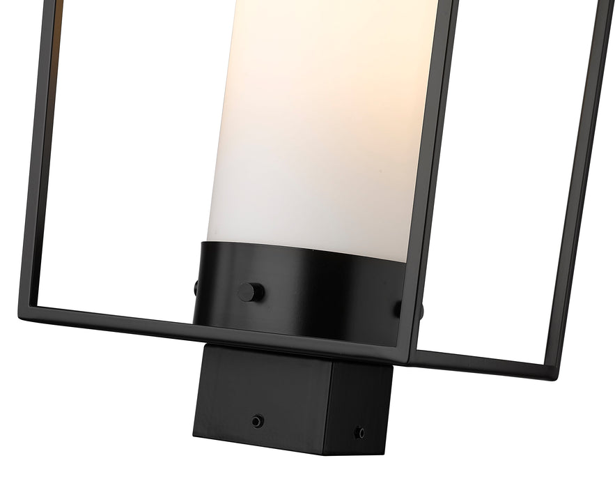 Outdoor Post Mount Fixture Z-Lite 595PHBS-BK Black Sheridan 1 Light Outdoor Post Mount Fixture Z-Lite