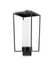 Outdoor Post Mount Fixture Z-Lite 595PHBS-BK Black Sheridan 1 Light Outdoor Post Mount Fixture Z-Lite