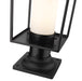 Outdoor Pier Mounted Fixture Z-Lite 595PHMR-533PM-BK Black Sheridan 1 Light Outdoor Pier Mounted Fixture Z-Lite