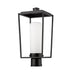 Outdoor Post Mount Fixture Z-Lite 595PHMR-BK Black Sheridan 1 Light Outdoor Post Mount Fixture Z-Lite