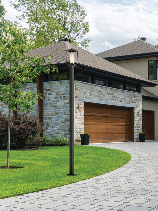 Outdoor Post Mounted Fixture Z-Lite 595PHMS-536P-BK Black Sheridan 1 Light Outdoor Post Mounted Fixture Z-Lite