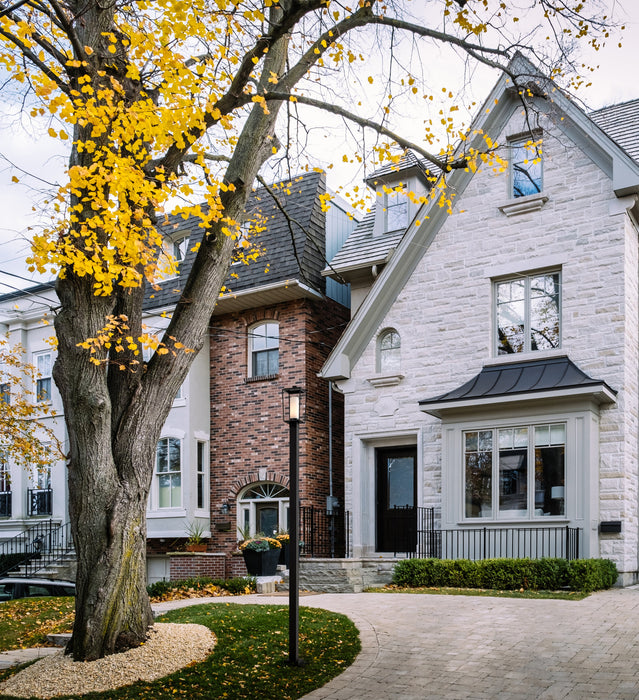 Outdoor Post Mounted Fixture Z-Lite 595PHMS-536P-BK Black Sheridan 1 Light Outdoor Post Mounted Fixture Z-Lite