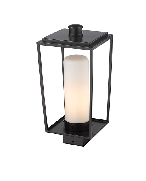 Outdoor Post Mount Fixture Z-Lite 595PHMS-BK Black Sheridan 1 Light Outdoor Post Mount Fixture Z-Lite