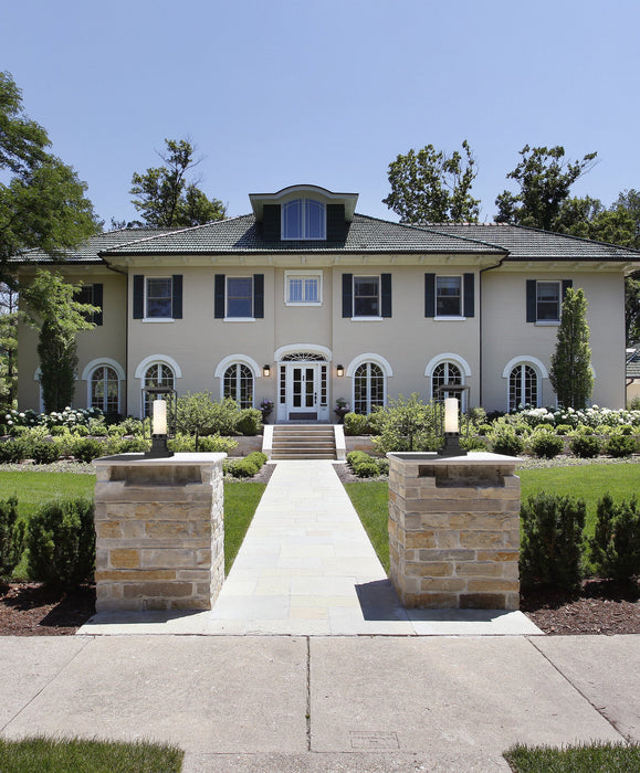 Outdoor Pier Mounted Fixture Z-Lite 595PHMS-SQPM-BK Black Sheridan 1 Light Outdoor Pier Mounted Fixture Z-Lite