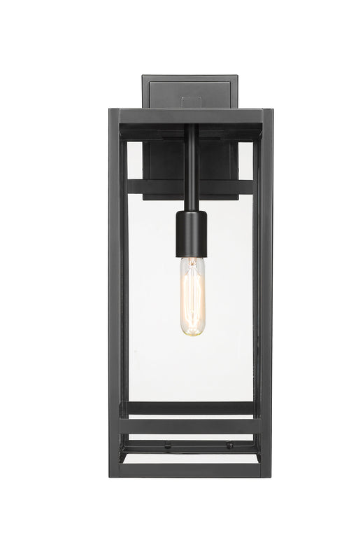 Outdoor Wall Light Z-Lite 596B-BK Black Nuri 1 Light Outdoor Wall Light Z-Lite