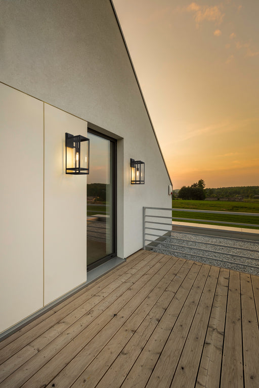 Outdoor Wall Light Z-Lite 596B-BK Black Nuri 1 Light Outdoor Wall Light Z-Lite
