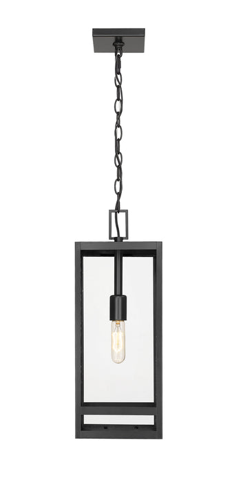 Outdoor Chain Mount Ceiling Fixture Z-Lite 596CHB-BK Black Nuri 1 Light Outdoor Chain Mount Ceiling Fixture Z-Lite