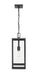 Outdoor Chain Mount Ceiling Fixture Z-Lite 596CHB-BK Black Nuri 1 Light Outdoor Chain Mount Ceiling Fixture Z-Lite