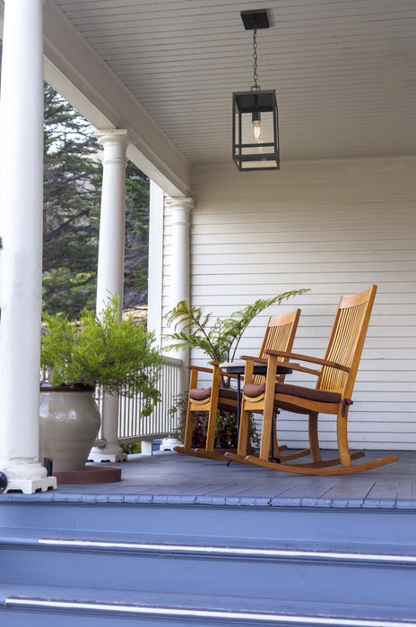 Outdoor Chain Mount Ceiling Fixture Z-Lite 596CHM-BK Black Nuri 1 Light Outdoor Chain Mount Ceiling Fixture Z-Lite