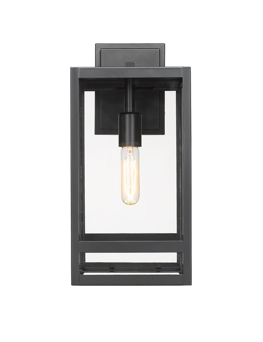 Outdoor Wall Light Z-Lite 596M-BK Black Nuri 1 Light Outdoor Wall Light Z-Lite