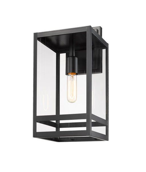 Outdoor Wall Light Z-Lite 596M-BK Black Nuri 1 Light Outdoor Wall Light Z-Lite