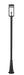 Outdoor Post Mounted Fixture Z-Lite 596PHBR-519P-BK Black Nuri 1 Light Outdoor Post Mounted Fixture Z-Lite