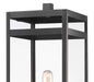Outdoor Post Mounted Fixture Z-Lite 596PHBR-519P-BK Black Nuri 1 Light Outdoor Post Mounted Fixture Z-Lite