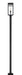 Outdoor Post Mounted Fixture Z-Lite 596PHBS-536P-BK Black Nuri 1 Light Outdoor Post Mounted Fixture Z-Lite