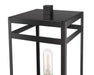 Outdoor Post Mounted Fixture Z-Lite 596PHBS-536P-BK Black Nuri 1 Light Outdoor Post Mounted Fixture Z-Lite