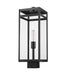 Outdoor Post Mount Fixture Z-Lite 596PHBS-BK Black Nuri 1 Light Outdoor Post Mount Fixture Z-Lite