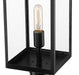 Outdoor Post Mounted Fixture Z-Lite 596PHMR-519P-BK Black Nuri 1 Light Outdoor Post Mounted Fixture Z-Lite