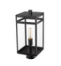 Outdoor Post Mount Fixture Z-Lite 596PHMR-BK Black Nuri 1 Light Outdoor Post Mount Fixture Z-Lite
