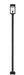 Outdoor Post Mounted Fixture Z-Lite 596PHMS-536P-BK Black Nuri 1 Light Outdoor Post Mounted Fixture Z-Lite