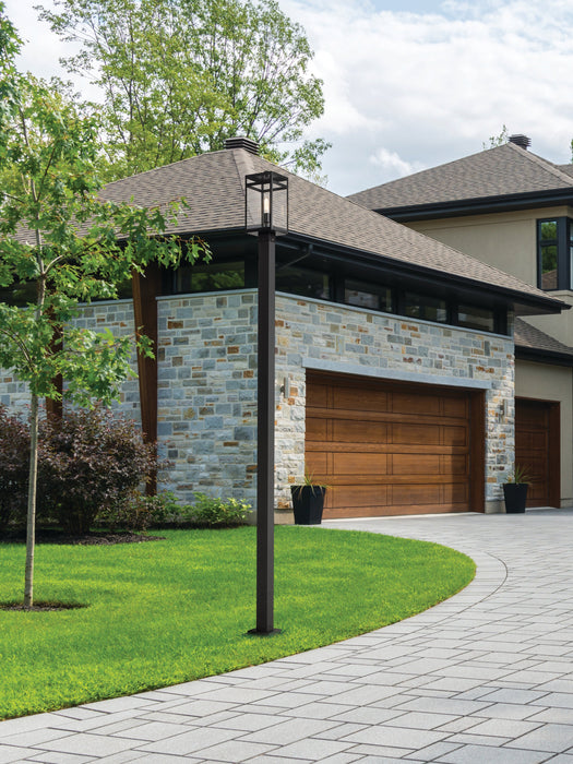 Outdoor Post Mounted Fixture Z-Lite 596PHMS-536P-BK Black Nuri 1 Light Outdoor Post Mounted Fixture Z-Lite