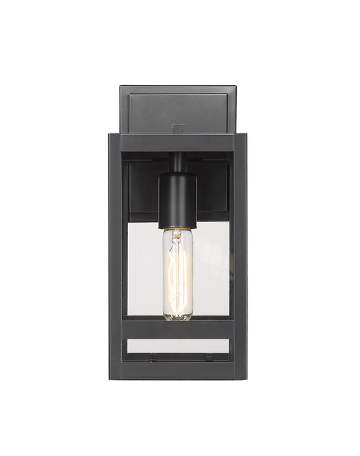 Outdoor Wall Light Z-Lite 596S-BK Black Nuri 1 Light Outdoor Wall Light Z-Lite