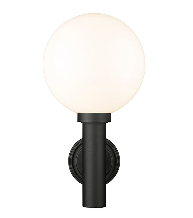 Outdoor Wall Light Z-Lite 597B-BK Black Laurent 1 Light Outdoor Wall Light Z-Lite