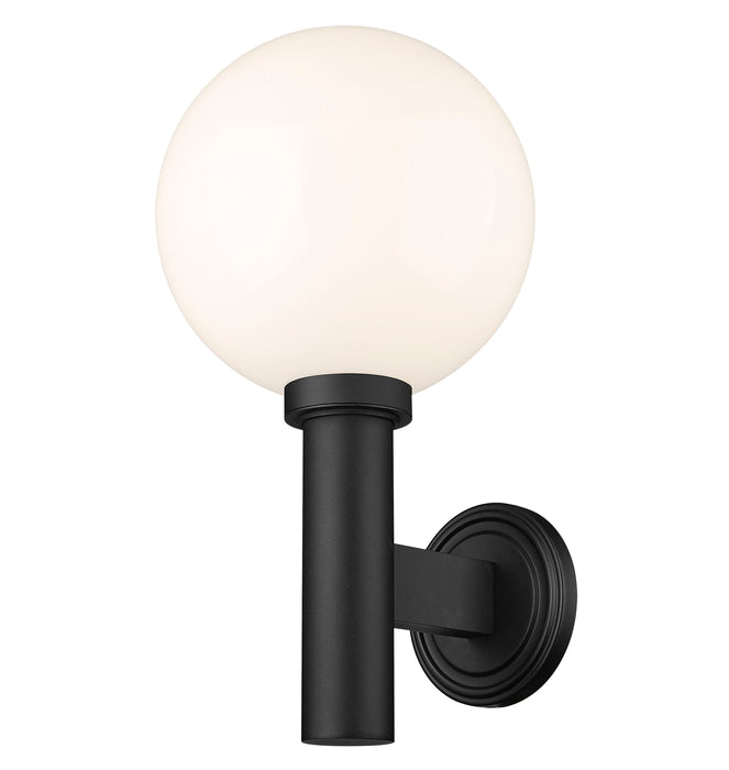 Outdoor Wall Light Z-Lite 597B-BK Black Laurent 1 Light Outdoor Wall Light Z-Lite