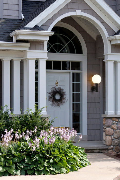 Outdoor Wall Light Z-Lite 597B-BK Black Laurent 1 Light Outdoor Wall Light Z-Lite