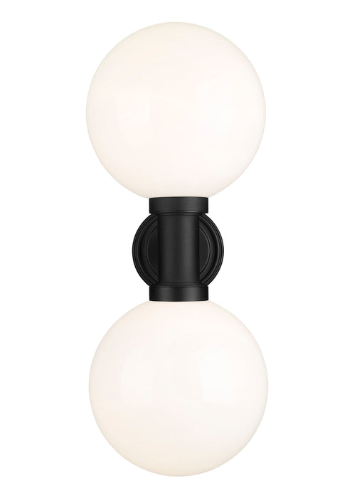 Outdoor Wall Light Z-Lite 597B2-BK Black Laurent 2 Light Outdoor Wall Light Z-Lite