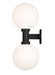 Outdoor Wall Light Z-Lite 597B2-BK Black Laurent 2 Light Outdoor Wall Light Z-Lite