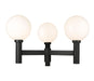 Outdoor Post Mount Fixture Z-Lite 597BP3-BK Black Laurent 3 Light Outdoor Post Mount Fixture Z-Lite