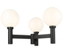 Outdoor Post Mount Fixture Z-Lite 597BP3-BK Black Laurent 3 Light Outdoor Post Mount Fixture Z-Lite