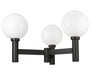 Outdoor Post Mount Fixture Z-Lite 597BP3-BK Black Laurent 3 Light Outdoor Post Mount Fixture Z-Lite