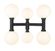 Outdoor Post Mount Fixture Z-Lite 597BP6-BK Black Laurent 6 Light Outdoor Post Mount Fixture Z-Lite