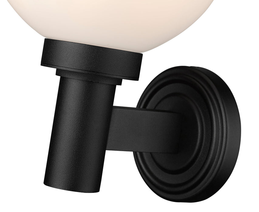 Outdoor Wall Light Z-Lite 597M-BK Black Laurent 1 Light Outdoor Wall Light Z-Lite