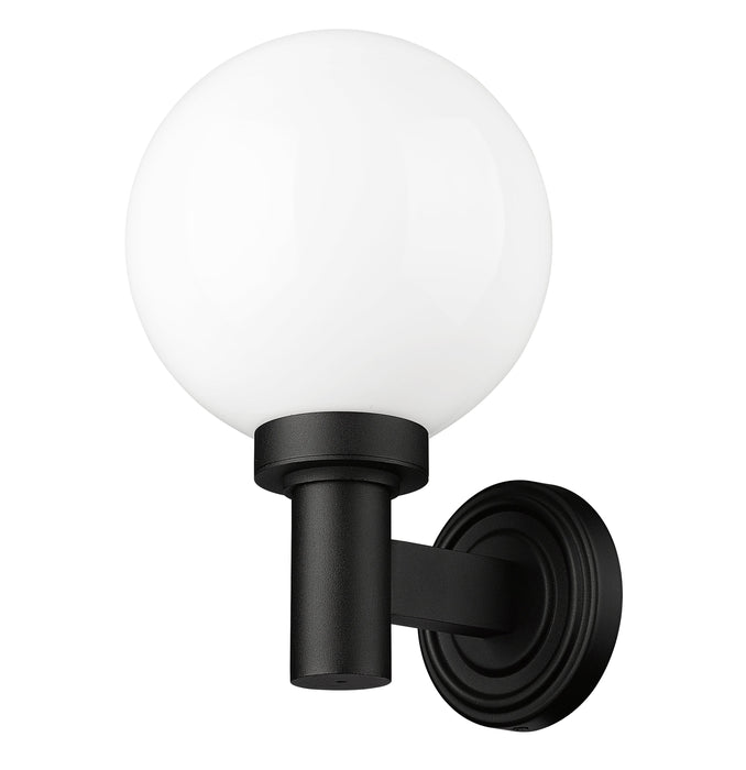 Outdoor Wall Light Z-Lite 597M-BK Black Laurent 1 Light Outdoor Wall Light Z-Lite