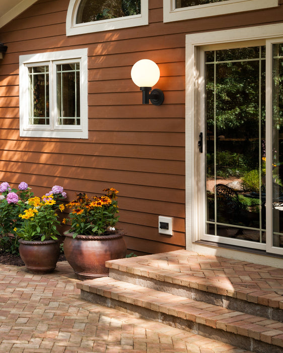 Outdoor Wall Light Z-Lite 597M-BK Black Laurent 1 Light Outdoor Wall Light Z-Lite