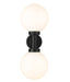 Outdoor Wall Light Z-Lite 597M2-BK Black Laurent 2 Light Outdoor Wall Light Z-Lite