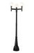 Outdoor Post Mounted Fixture Z-Lite 597MP3-564P-BK Black Laurent 3 Light Outdoor Post Mount Fixture Z-Lite