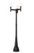 Outdoor Post Mounted Fixture Z-Lite 597MP3-564P-BK Black Laurent 3 Light Outdoor Post Mount Fixture Z-Lite