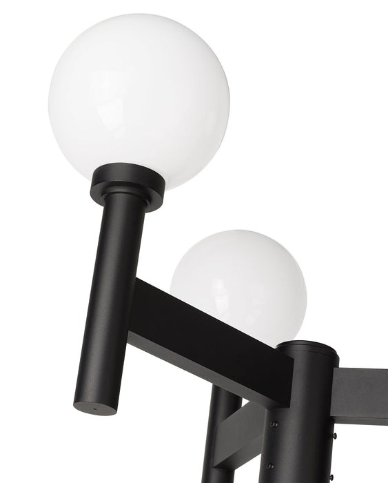 Outdoor Post Mounted Fixture Z-Lite 597MP3-564P-BK Black Laurent 3 Light Outdoor Post Mount Fixture Z-Lite