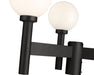 Outdoor Post Mount Fixture Z-Lite 597MP3-BK Black Laurent 3 Light Outdoor Post Mount Fixture Z-Lite