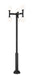 Outdoor Post Mounted Fixture Z-Lite 597MP6-5010P-BK Black Laurent 6 Light Outdoor Post Mount Fixture Z-Lite