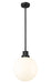 Outdoor Pendant Z-Lite 597P12-BK Black Laurent 1 Light Outdoor Pendant Z-Lite