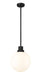 Outdoor Pendant Z-Lite 597P12-BK Black Laurent 1 Light Outdoor Pendant Z-Lite